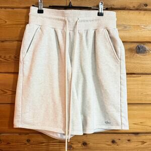 Alo High Waist Easy Sweat short Oatmeal Heather Size Medium